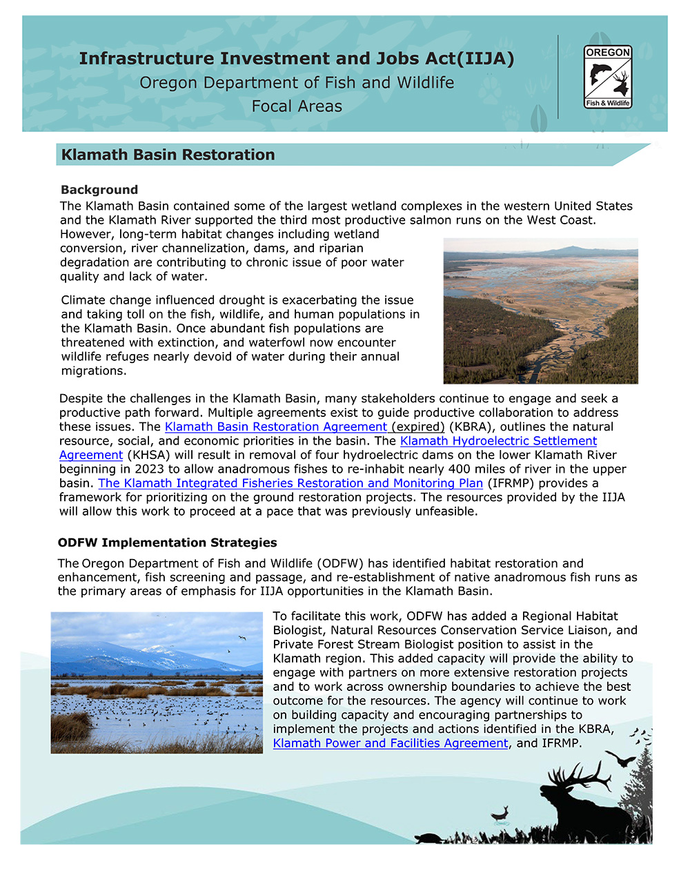 Klamath Basin Restoration Overview