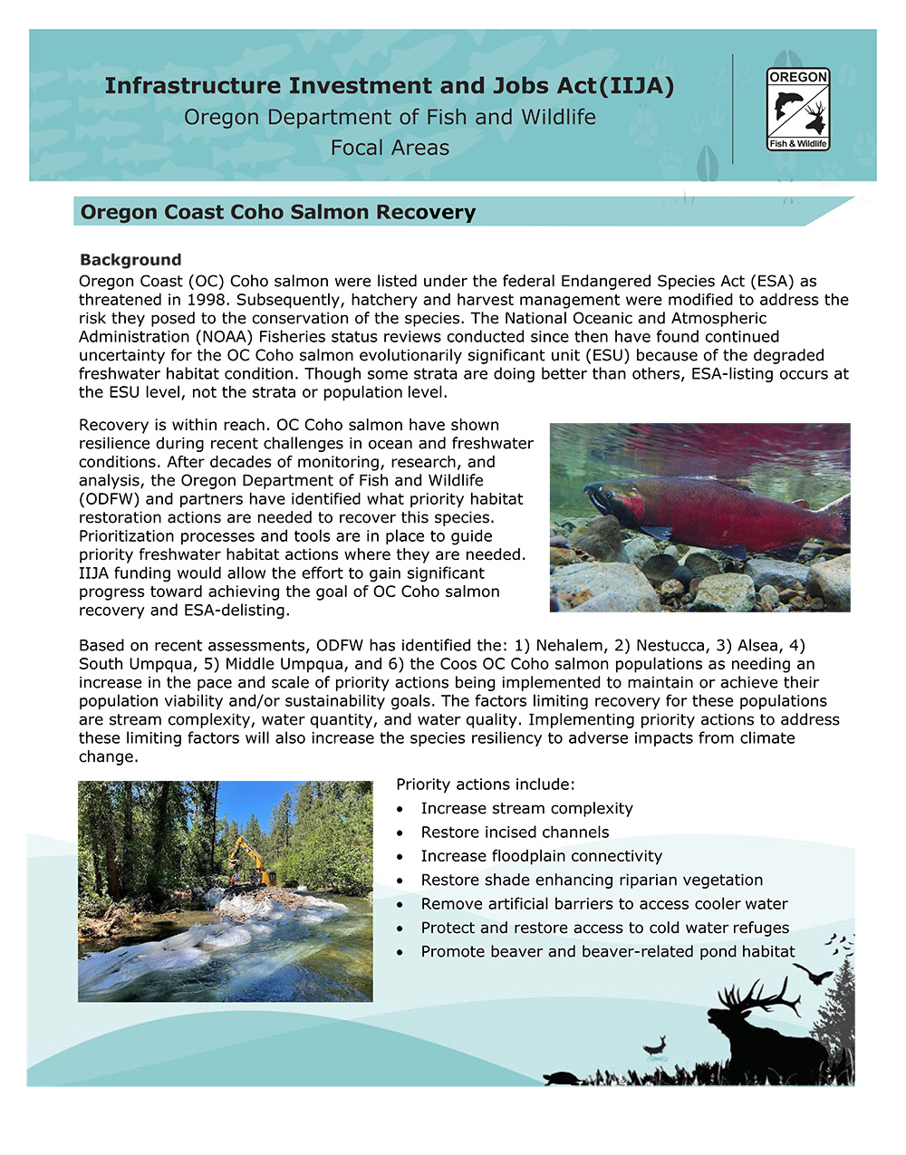 Oregon Coast Coho Recovery Overview