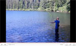 Fly fishing at Serene Lake